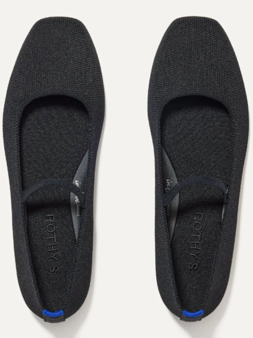 Rothy's The Max Square Mary Jane in Black (Brand New Unworn)